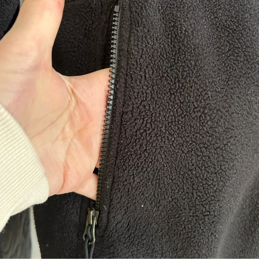 North Face Men's 550 Black Fleece/Puffer Polartec with down jacket size small - Picture 3 of 13